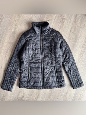 Patagonia Radalie Jacket Black Small Slim Fit Windproof Puffer Jacket S